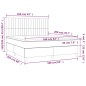 vidaXL Boxspringbett mit Matratze & LED Rosa 160x200 cm Samt vidaXL Boxspringbett mit Matratze & LED Rosa 160x200 cm Samt