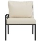 vidaXL Gartenstühle mit Sandfarbigen Kissen 2 Stk. 62x75x79 cm Stahl vidaXL Gartenstühle mit Sandfarbigen Kissen 2 Stk. 62x75x79 cm Stahl
