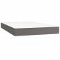 vidaXL Boxspringbett mit Matratze & LED Grau 120x200 cm Kunstleder vidaXL Boxspringbett mit Matratze & LED Grau 120x200 cm Kunstleder