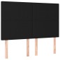vidaXL Boxspringbett mit Matratze & LED Schwarz 140x190 cm Stoff vidaXL Boxspringbett mit Matratze & LED Schwarz 140x190 cm Stoff