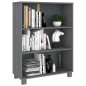 vidaXL Bücherschrank HAMAR Dunkelgrau 85x35x112 cm Massivholz Kiefer vidaXL Bücherschrank HAMAR Dunkelgrau 85x35x112 cm Massivholz Kiefer