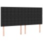 vidaXL Boxspringbett mit Matratze & LED Schwarz 180x200 cm Kunstleder vidaXL Boxspringbett mit Matratze & LED Schwarz 180x200 cm Kunstleder