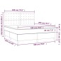 vidaXL Boxspringbett mit Matratze & LED Schwarz 180x200 cm Kunstleder vidaXL Boxspringbett mit Matratze & LED Schwarz 180x200 cm Kunstleder