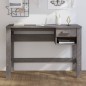 vidaXL Schreibtisch HAMAR Hellgrau 110x40x75 cm Massivholz Kiefer vidaXL Schreibtisch HAMAR Hellgrau 110x40x75 cm Massivholz Kiefer