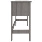 vidaXL Schreibtisch HAMAR Hellgrau 110x40x75 cm Massivholz Kiefer vidaXL Schreibtisch HAMAR Hellgrau 110x40x75 cm Massivholz Kiefer