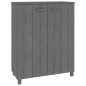 vidaXL Schuhschrank HAMAR Dunkelgrau 85x40x108 cm Massivholz Kiefer vidaXL Schuhschrank HAMAR Dunkelgrau 85x40x108 cm Massivholz Kiefer