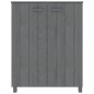 vidaXL Schuhschrank HAMAR Dunkelgrau 85x40x108 cm Massivholz Kiefer vidaXL Schuhschrank HAMAR Dunkelgrau 85x40x108 cm Massivholz Kiefer