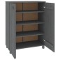 vidaXL Schuhschrank HAMAR Dunkelgrau 85x40x108 cm Massivholz Kiefer vidaXL Schuhschrank HAMAR Dunkelgrau 85x40x108 cm Massivholz Kiefer