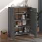 vidaXL Schuhschrank HAMAR Dunkelgrau 85x40x108 cm Massivholz Kiefer vidaXL Schuhschrank HAMAR Dunkelgrau 85x40x108 cm Massivholz Kiefer