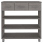 vidaXL Konsolentisch HAMAR Hellgrau 90x35x90 cm Massivholz Kiefer vidaXL Konsolentisch HAMAR Hellgrau 90x35x90 cm Massivholz Kiefer