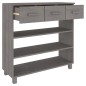 vidaXL Konsolentisch HAMAR Hellgrau 90x35x90 cm Massivholz Kiefer vidaXL Konsolentisch HAMAR Hellgrau 90x35x90 cm Massivholz Kiefer