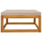 vidaXL Gartenhocker mit Kissen Taupe Massivholz Akazie vidaXL Gartenhocker mit Kissen Taupe Massivholz Akazie