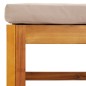 vidaXL Gartenhocker mit Kissen Taupe Massivholz Akazie vidaXL Gartenhocker mit Kissen Taupe Massivholz Akazie