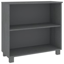 vidaXL Sideboard HAMAR Dunkelgrau 85x35x80 cm Massivholz Kiefer