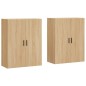 Wandschränke 2 Stk. Sonoma-Eiche 69,5x34x90 cm Wandschränke 2 Stk. Sonoma-Eiche 69,5x34x90 cm