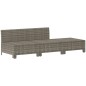 vidaXL 3-tlg. Garten-Lounge-Set mit Kissen Grau Poly Rattan vidaXL 3-tlg. Garten-Lounge-Set mit Kissen Grau Poly Rattan