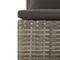 vidaXL 3-tlg. Garten-Lounge-Set mit Kissen Grau Poly Rattan vidaXL 3-tlg. Garten-Lounge-Set mit Kissen Grau Poly Rattan