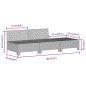 vidaXL 3-tlg. Garten-Lounge-Set mit Kissen Grau Poly Rattan vidaXL 3-tlg. Garten-Lounge-Set mit Kissen Grau Poly Rattan