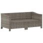 vidaXL 2-tlg. Garten-Lounge-Set mit Kissen Grau Poly Rattan vidaXL 2-tlg. Garten-Lounge-Set mit Kissen Grau Poly Rattan