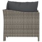 vidaXL 2-tlg. Garten-Lounge-Set mit Kissen Grau Poly Rattan vidaXL 2-tlg. Garten-Lounge-Set mit Kissen Grau Poly Rattan