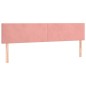 vidaXL Boxspringbett mit Matratze & LED Rosa 200x200 cm Samt vidaXL Boxspringbett mit Matratze & LED Rosa 200x200 cm Samt