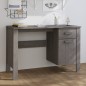 vidaXL Schreibtisch HAMAR Hellgrau 113x50x75 cm Massivholz Kiefer vidaXL Schreibtisch HAMAR Hellgrau 113x50x75 cm Massivholz Kiefer