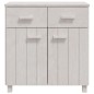 vidaXL Sideboard HAMAR Weiß 79x40x80 cm Massivholz Kiefer vidaXL Sideboard HAMAR Weiß 79x40x80 cm Massivholz Kiefer