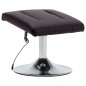 Massagesessel mit Fußhocker Braun Kunstleder Massagesessel mit Fußhocker Braun Kunstleder