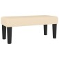 vidaXL Boxspringbett mit Matratze Creme 90x200 cm Stoff vidaXL Boxspringbett mit Matratze Creme 90x200 cm Stoff