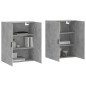 Wandschränke 2 Stk. Betongrau 69,5x34x90 cm Wandschränke 2 Stk. Betongrau 69,5x34x90 cm