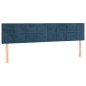 vidaXL Boxspringbett mit Matratze & LED Dunkelblau 180x200 cm Samt vidaXL Boxspringbett mit Matratze & LED Dunkelblau 180x200 cm Samt
