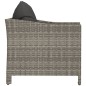 Gartensessel mit Kissen Grau Poly Rattan Gartensessel mit Kissen Grau Poly Rattan