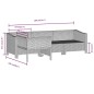 4-tlg. Garten-Lounge-Set mit Kissen Grau Poly Rattan 4-tlg. Garten-Lounge-Set mit Kissen Grau Poly Rattan