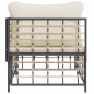vidaXL Garten-Ecksofa mit Beige Kissen Poly Rattan vidaXL Garten-Ecksofa mit Beige Kissen Poly Rattan