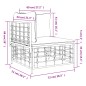 vidaXL Garten-Ecksofa mit Beige Kissen Poly Rattan vidaXL Garten-Ecksofa mit Beige Kissen Poly Rattan