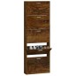 vidaXL Schuhschrank Räuchereiche 59x17x169 cm Holzwerkstoff vidaXL Schuhschrank Räuchereiche 59x17x169 cm Holzwerkstoff