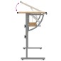vidaXL Basteltisch Sonoma Eiche & Grau 110x53x(58-87) cm Holzwerkstoff vidaXL Basteltisch Sonoma Eiche & Grau 110x53x(58-87) cm Holzwerkstoff