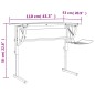 vidaXL Basteltisch Sonoma Eiche & Grau 110x53x(58-87) cm Holzwerkstoff vidaXL Basteltisch Sonoma Eiche & Grau 110x53x(58-87) cm Holzwerkstoff