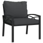 vidaXL Gartenstühle mit Grauen Kissen 2 Stk. 68x76x79 cm Stahl vidaXL Gartenstühle mit Grauen Kissen 2 Stk. 68x76x79 cm Stahl