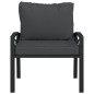 vidaXL Gartenstühle mit Grauen Kissen 2 Stk. 68x76x79 cm Stahl vidaXL Gartenstühle mit Grauen Kissen 2 Stk. 68x76x79 cm Stahl