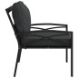 vidaXL Gartenstühle mit Grauen Kissen 2 Stk. 68x76x79 cm Stahl vidaXL Gartenstühle mit Grauen Kissen 2 Stk. 68x76x79 cm Stahl