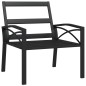 vidaXL Gartenstühle mit Grauen Kissen 2 Stk. 68x76x79 cm Stahl vidaXL Gartenstühle mit Grauen Kissen 2 Stk. 68x76x79 cm Stahl