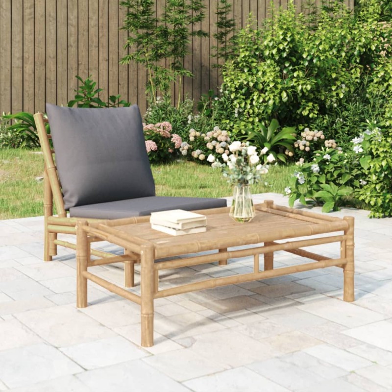 Garten-Couchtisch 100x55x33 cm Bambus Garten-Couchtisch 100x55x33 cm Bambus