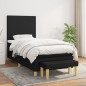 vidaXL Boxspringbett mit Matratze Schwarz 80x200 cm Stoff vidaXL Boxspringbett mit Matratze Schwarz 80x200 cm Stoff