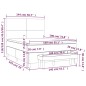 vidaXL Boxspringbett mit Matratze Schwarz 140x190 cm Stoff vidaXL Boxspringbett mit Matratze Schwarz 140x190 cm Stoff