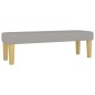 vidaXL Boxspringbett mit Matratze Hellgrau 200x200 cm Stoff vidaXL Boxspringbett mit Matratze Hellgrau 200x200 cm Stoff