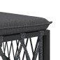 vidaXL Garten-Ecksofa mit Kissen Anthrazit Gewebe vidaXL Garten-Ecksofa mit Kissen Anthrazit Gewebe