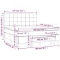 vidaXL Boxspringbett mit Matratze Schwarz 180x200 cm Stoff vidaXL Boxspringbett mit Matratze Schwarz 180x200 cm Stoff