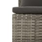 vidaXL 2-tlg. Garten-Lounge-Set mit Kissen Grau Poly Rattan vidaXL 2-tlg. Garten-Lounge-Set mit Kissen Grau Poly Rattan