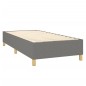 vidaXL Boxspringbett mit Matratze Dunkelgrau 90x200 cm Stoff vidaXL Boxspringbett mit Matratze Dunkelgrau 90x200 cm Stoff